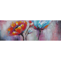 Handmade Palette Knife Modern Flower Oil Painting on Canvas